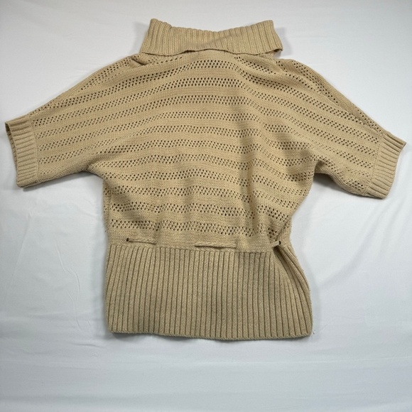 United States Sweaters 1/2 Sleeve Cowl Neck Top Womens Size XL Tan - Picture 2 of 6